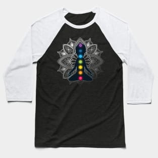 chakra Meditation Yoga Design Baseball T-Shirt